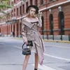 Women's Jackets Off The Shoulder Jacket Women Irregular Coat Plaid Elegant Vintage Suit Plus Size Autumn Outerwear Giacca Spalla 230811