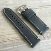 Watch Bands Genuine Leather Band Strap 20mm 22mm 24mm 26mm Men Thick Watchbands Bracelet Belt With Metal Buckle For 230811