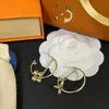 Luksusowa marka Projektanci kolczyków Ear Stud 18k Gold PlATED 925 Srebrny kolczyki kryształowe geometryczne na przyjęcie weselne Akcesoria ER0005-0006