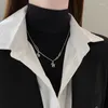 Подвесные ожерелья лошадь женская монета ожерелье Женщины хип -хоп любители ювелирные украшения серебряный цвет