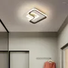 Ceiling Lights Modern LED Aisle Black White Corridor Lamps Balcony Luminaires Lamp For Bedroom Living Room Home Fixture