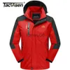 Men's Jackets TACVASEN Spring Outdoor Outer Shell Hiking Jacket Men's Hooded Trekking Coat Windbreaker Waterproof Mountain Work Jacket Outwear J230811