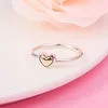 Pierścienie klastra ckk kopure golden heart pierścionka kobiety anel feminino 925 biżuteria srebrne srebrne anullos mujer ślubne zaręczyny
