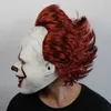 Film Stephen King's It 2 ​​Horror Pennywise Clown Joker Mask Tim Curry Mask Cosplay Halloween Party Props a mené Luminal Mask