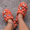 Slippers unissex bubble slides Sandals de praia Mulheres Sapatos de bolha ao ar livre sandálias de moda de marca de luxo Men cogiza grande tamanho 230811