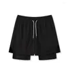 Running Shorts Man's Sport 2 In 1 Jogging Sportswear Quick Drying Pant Double-Deck Training Gym Breathable