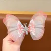 Dog Apparel Fluttering Wings Butterfly Hair Clips Pet Barrettes Fairy Ponytail Duckbill Clip Princess Style Accessories