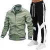 Mens Tracksuits Jacket Pants Set Running Sports Clothing 230811