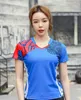 T-shirts en plein air Femme Tennis Shirt Girls Badminton T-shirt Femelle Table Tennis Jerseys Gym Vêtements Polyester MS Badminton Vêtements Sportswear 230811