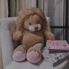 Animaux en peluche 55/75cm Lion en peluche, jouets animaux sauvages mignons, poupée douce en peluche pour garçons et filles, cadeaux d'anniversaire