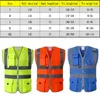 Men's Vests High Visibility Mesh Safety Reflective Vest With Pockets And Zipper Security Cycling Walking Sports Outdoor Construction