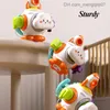 Pull Toys Baby Montessori Cube 6-in-1 druk en rustig viool speelgoed Pull String Finger Grab Training Activity Sensor Cadeau voor baby's 6-24 maanden Z230814