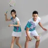 Outdoor T-Shirts Tennis shirts Women Men Sports clothes Badminton wear shirts Table tennis game Shirts clothes Exercise POLO clothes 230811