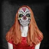 Day of the Dead Masks Sugar Skull Full Face Mask Mexico Parties Masquerade Props Halloween Costume For Women Men HKD230810