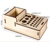 JABITLY WACZY DIY narzędzie wyświetlacza rackMulti-warayer drewniana szafka do przechowywania narzędzia hobby narzędzia stojak