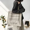 Evening Bag Canvas Shoulder Bag Fairy Tales Print Daily Shopping Students Books Thick Cotton Cloth Handbags Tote For Girls 230810