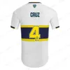 23 24 Boca Juniors Hayranlar Oyuncu Futbol Formaları Cavani Villa Salvio Erkekler Çocuk Benedetto Salvio Camisa de Futebol Futbol Gömlek Tevez Carlitos Marcos Rojo Vazquez