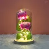 Fleurs décoratives cadeau de vacances Valentin de la Saint-Valentin Immortal Flower Simulation Rose Wedding Home Decoration For Women to Confesting Red Office