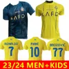 Al Nassr FC Fußballtrikots Ronaldo MANE 2023 2024 Martinez Talisca Ghislain Konan Vincent Aboubakar Brozovic 23/24 Herren Fußballtrikots Kinderkits