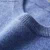 Men's Sweaters Pure wool sweater Men's first line clothing Seamless brushed spring and autumn loose casual cashmere knitted sweater Z230811