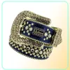 2022 Designer Riem Simon voor Heren Dames Glanzende diamant Zwart op Zwart Blauw wit veelkleurig Goud9490164