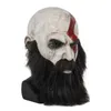 Game God of War 4 Kratos Masque avec barbe cosplay horreur de latex Masques Casque Halloween Scary accessoires L220530