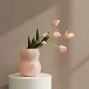 ホーム家具カラフルなジェイドダドゥーグルドガラス花瓶の装飾品ホームデザイナー装飾的な水耕栽培HKD230810