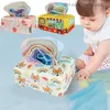 Pull Toys Montessori Toys Baby Tissue Box Sensor Toy Development Baby Game Toys Toys Recém-nascido 6-18 meses de aprendizado precoce Toys Z230814