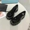 Дизайнерская обувь монолит платформы кроссовки кожаные хлебные женские мулы коренастые круглые резиновые кроссовки заостренные туалеты