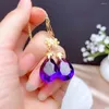 Kolczyki Dangle Kjjeaxcmy 925 Srebrny Inkrustowany Amethyst Luksusowy Ladies Vintage Sprzedaż bębenka