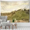 Arazzi Bustling City View Van Gogh Painting Wall Tapestry Tape a sospensione di Hippie Art Style soggiorno Camera decorazione per la casa R230811