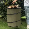 TRASH PAGS GARDEN levererar 30 gallon pop-up utomhusavfall kan stor trädgård bärbar trädgårdsarbete lövskräpväska 230810