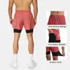 Running Shorts Man's Sport 2 In 1 Jogging Sportswear Quick Drying Pant Double-Deck Training Gym Breathable