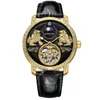 ساعة معصم كيرين ديل أزياء التصميم الملكي أوتوماتيكي الرجال الساعات الأعلى من الذك