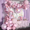 Dekorasyon mor kelebek balonlar çelenk doğum günü dekor çocuklar yetişkin düğün balon bebek duş dekor