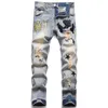 Mens Womens Designers Jeans Distressed Ripped Biker Slim Straight Denim For Men s Print Army Fashion Mans Amris Skinny Pants Star