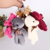 Plush -poppen 12 cm mini teddybeer pop schattig pluche speelgoed dierenbeer gevulde poppen sleutelhanger hanger klein cadeau voor feest bruiloft kinderen speelgoed 230811