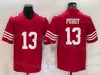 2024 Super Bowls LVIII Football 13 Brock Purdy Jersey 19 Deebo Samuel 29 Talanoa Hufanga 5 Trey Lance 7 Colin Kaepernick 8 Steve Young Joe Montana Deion Sanders Stitch