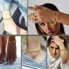 Link Bracelets 18K Real Gold Plated Copper Bracelet For Men Women Casual Free Style Hip Hop Jewelry Cuban Chain Guys Fashion Gift