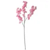 Decorative Flowers 105cm Cherry Blossom Single Artificial Flower Branch For Home Decoration Wedding Party Fake Wall Wreath Accessories