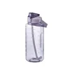 Water Bottles 2L Sports Straw Bottle With Stickers Portable Large Capacity Fitness Bike Cup Sport