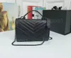 2023 Women Loulou torebki torebki czarne łańcuch torby na ramię luksusowe projektanci Tote Lady Clutch Messenger Evening Crossbody torebka