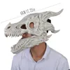 Halloween Latex Mask Simulation Dragon-Bone Mask Head Set Dinosaur Latex Animaux Masque Pacificateur Masque Funny Toys for Kids HKD230810