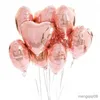 Dekoracja Balony Folii Rose Gold Heart Balloony Ballons urodziny Dekoracja ślubna balon baby shower