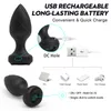 Draadloze afstandsbediening Vibrerende anale plug 10 snelheden buttplug vibrator prostaat massage seks speelgoed voor mannen vrouwen volwassen speelgoed