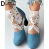Botlar Yeni Bayanlar Yaz Sonbahar Ayak Bileği Botları Moda Denim Dantel Nakış Örtü Kalın Yüksek Topuklu Kadın Botları Parti Ayakkabıları Kadın J230811