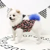 犬のアパレルペットセーターニットブルドッグチワワ服かわいい冬秋の暖かい柔らかい犬の猫かぎ針編みのウエストコートファッションヒョウ柄230810