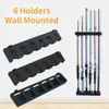 Fishing Accessories Mavllos Wall Mount Rod Holder 6 Racks Horizontal Vertical Rods Shortage Modular Garage Includ Screws 230811