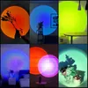 Proiettore Decorazione per feste di compleanno Decorazione portatile Mood Light Atmosphere Fotografia USB Desta a LED decorazione Night Light Table Sunset Lampada