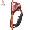 Bergskyddsklättring hand ascender enhet aluminium-magnesium legering utomhus höger handtag ascender stiger för 8-13 mm rep HKD230810